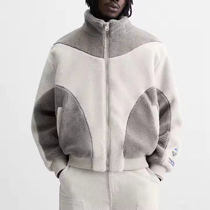 Veste Polaire Sherpa 400 GSM pour Hommes – Confort Thermique & Style Décontracté