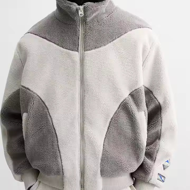 Veste Polaire Sherpa 400 GSM pour Hommes – Confort Thermique & Style Décontracté