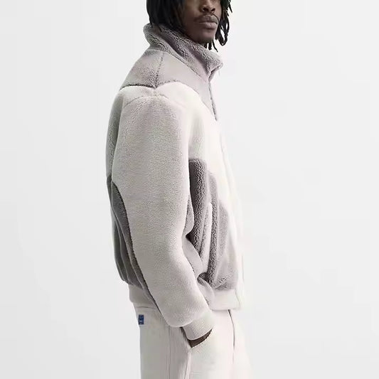 Veste Polaire Sherpa 400 GSM pour Hommes – Confort Thermique & Style Décontracté