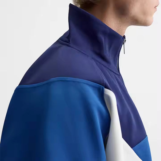Blouson Aviateur Blue Homme – Style Baseball Décontracté